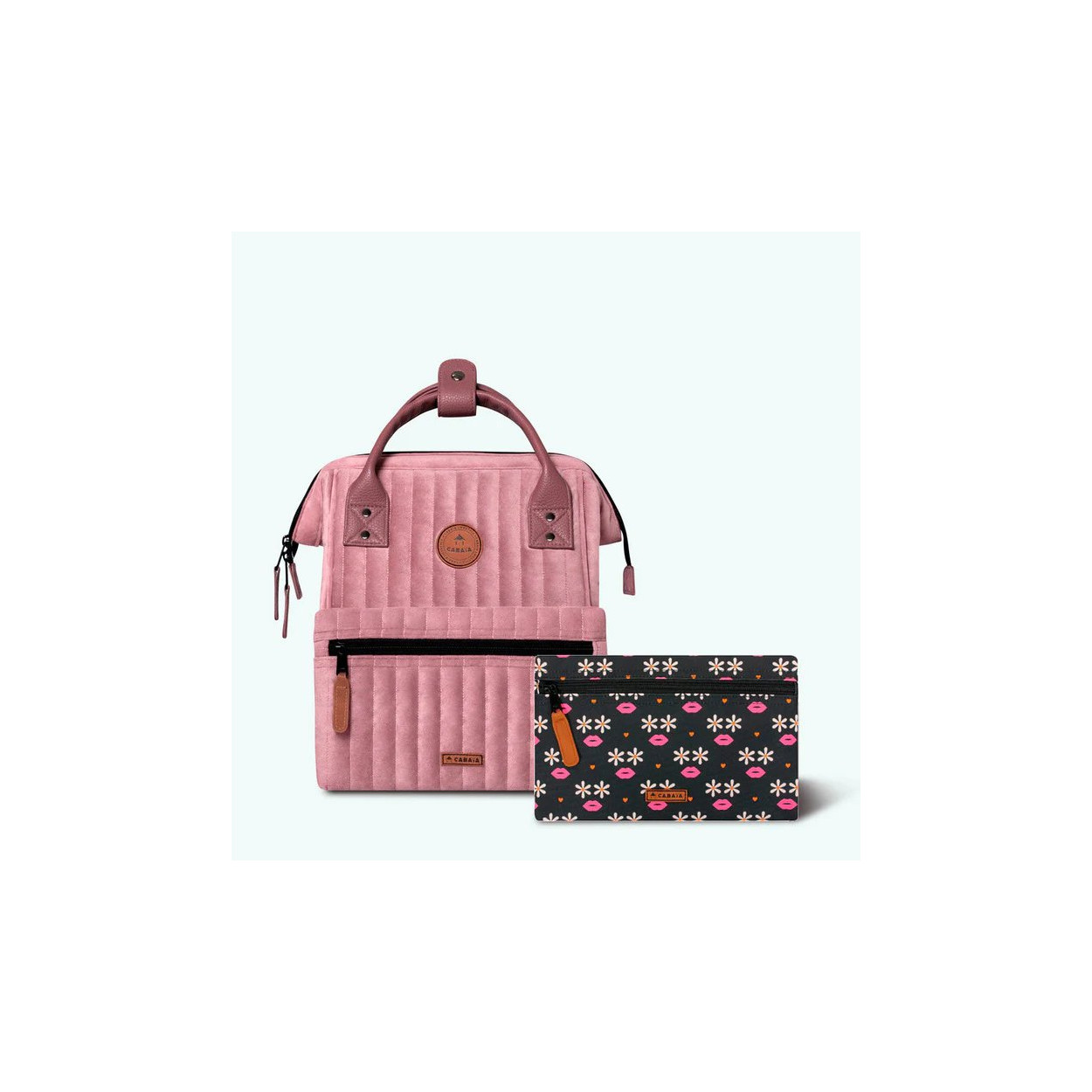 Cabaia Sac Dos En Velours Brisbanne Small Rose E Boutique Cloane