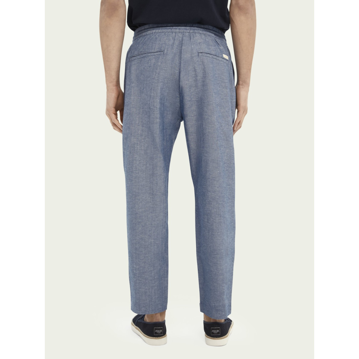 Pantalon En Lin Homme Bleu Ciel Cloane Square