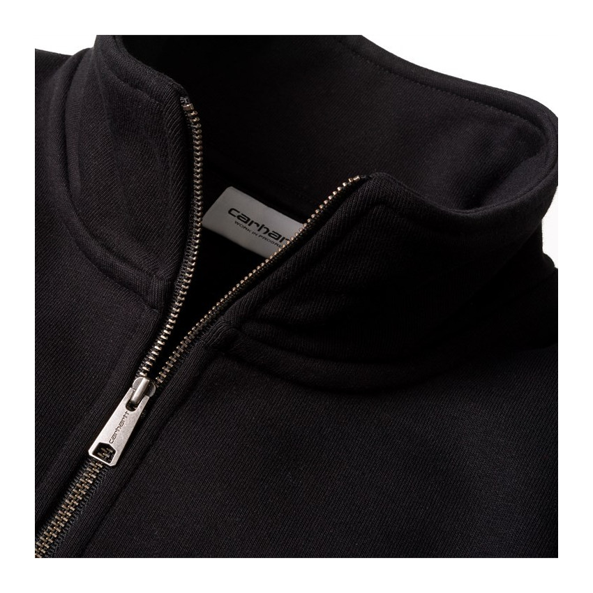 Sweat Demi-Zip Carhartt Homme CHASE Noir ou Gris I027038 | Cloane Vannes