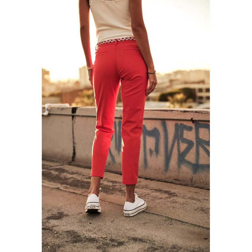 Pantalon Femme Freeman T.Porter  CLAUDIA FELICITA Rouge Cloane Vannes