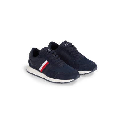 Chaussure Tommy Hilfiger Homme RUNNER EVO MIX Marron