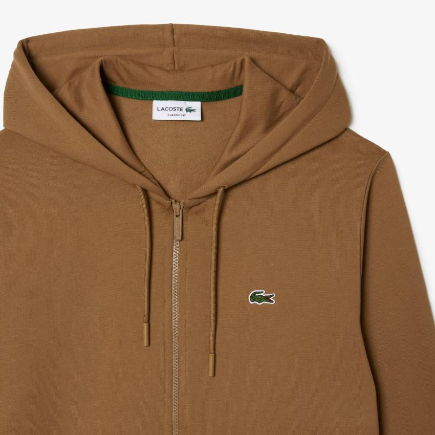 Sweat à Capuche Lacoste Homme ZIP Camel Cloane Vannes SH9626