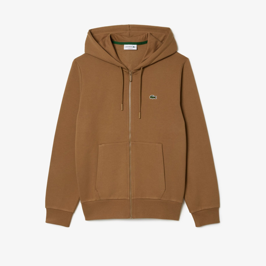 Sweat à Capuche Lacoste Homme ZIP Camel Cloane Vannes SH9626