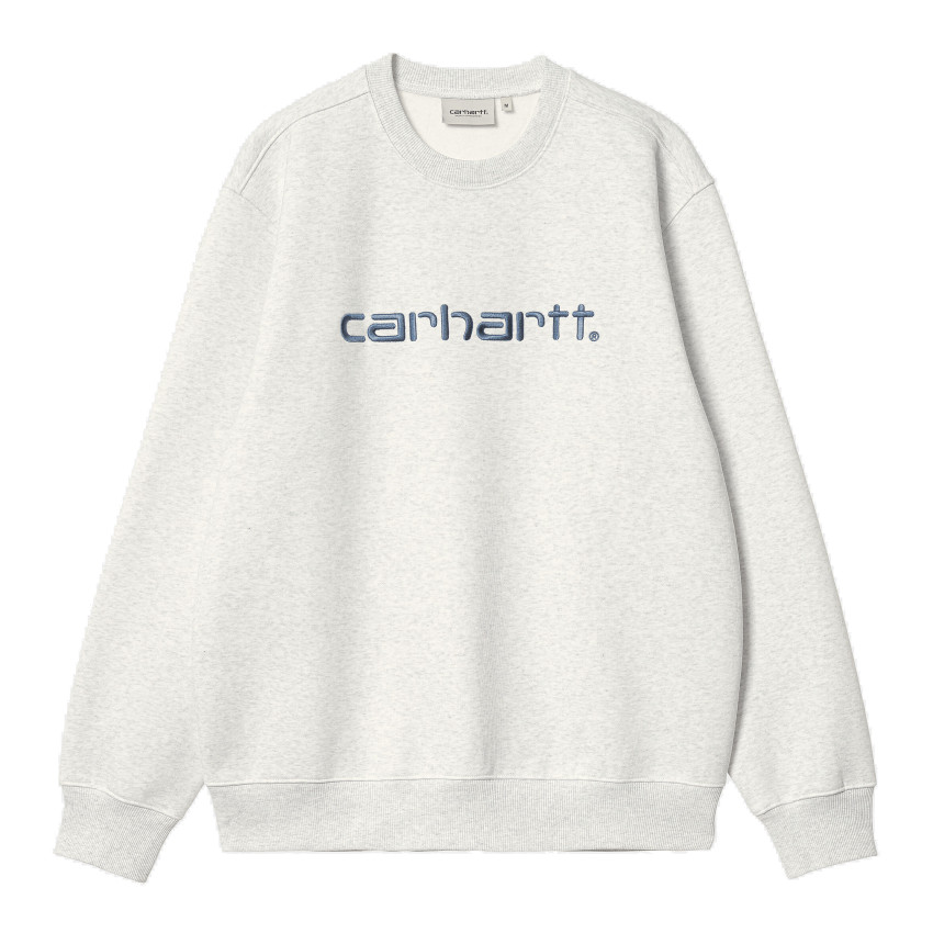 Sweat Homme CARHARTT Gris Clair Cloane Vannes I030546 1R7 0E 1R7-8