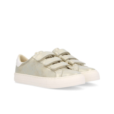 Baskets No Name Arcade Staps Side Beige & Dorée Femme