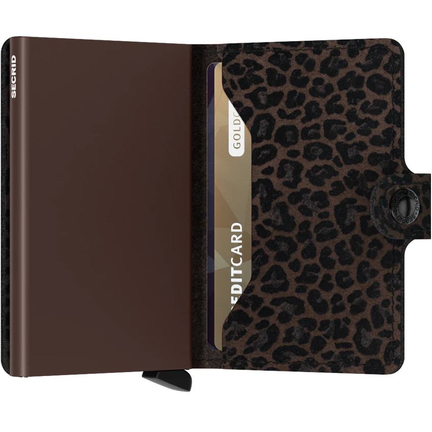 Porte-Cartes Miniwallet Secrid LEO BROWN Leopard Cloane Vannes