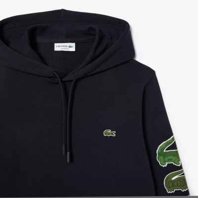 Lacoste - Sweat à capuche avec logo - Vert foncé