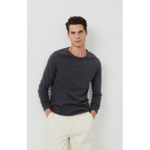 T-Shirt Manches Longues Homme CHASE Marine ou Blanc