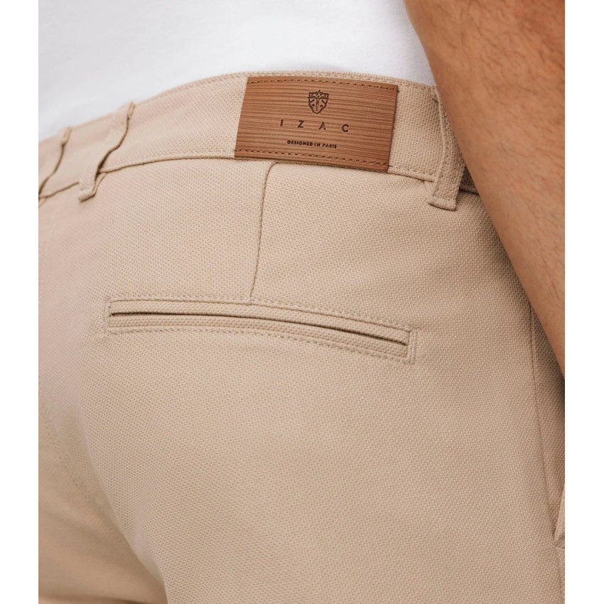 Pantalon Chino Izac Homme PARAI Beige Foncé Cloane Vannes PCE24PARAI