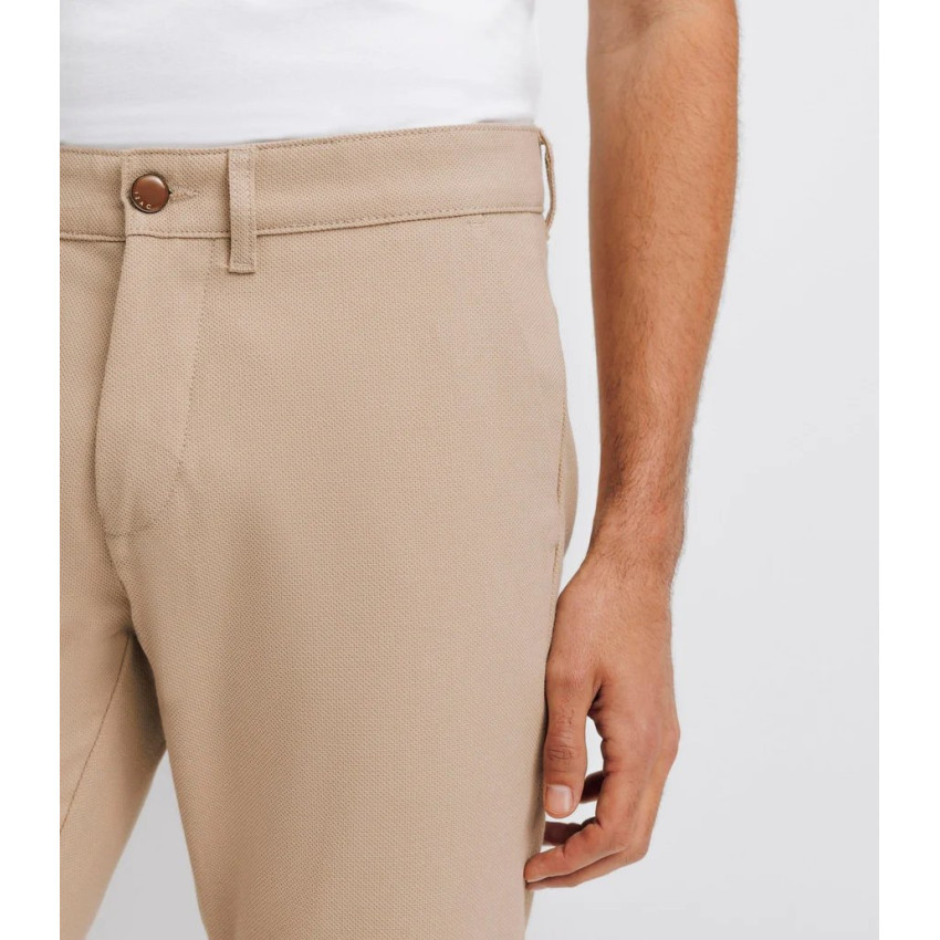 Pantalon Chino Izac Homme PARAI Beige Foncé Cloane Vannes PCE24PARAI