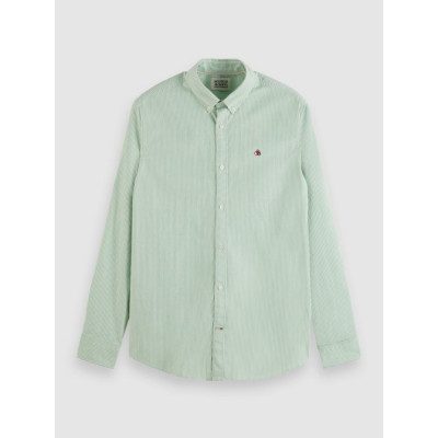 Chemise Manches Longues Homme Scotch & Soda ESSENTIAL Vert Cloane Vannes