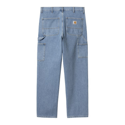 Jean Homme Carhartt Wip DOUBLE KNEE Denim Light Cloane Vannes I032699 01 12