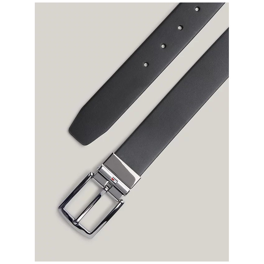 Ceinture en Cuir Homme Tommy Hilfiger DENTON REV 3.5 Noir Cloane Vannes AM0AM12549 DW6