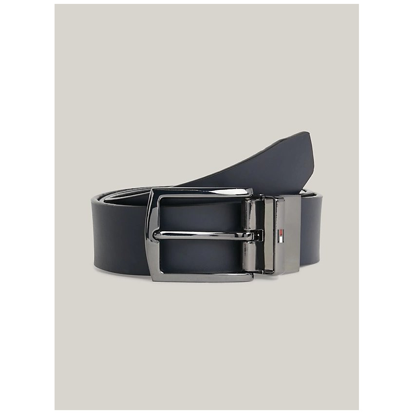 Ceinture en Cuir Tommy Hilfiger Réversible Homme DENTON Noir/Marine Cloane Vannes