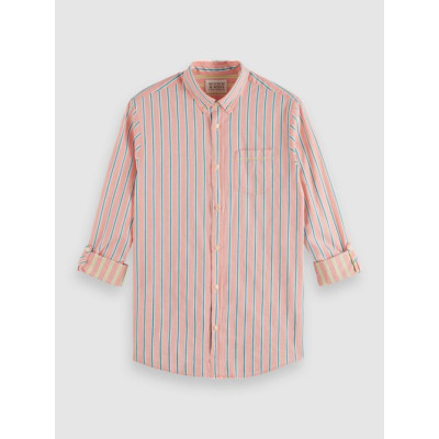 Chemise Homme Scotch & Soda DOBBY Corail Cloane Vannes 175700