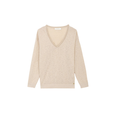 Pull Femme MADDLY Beige ou Camel