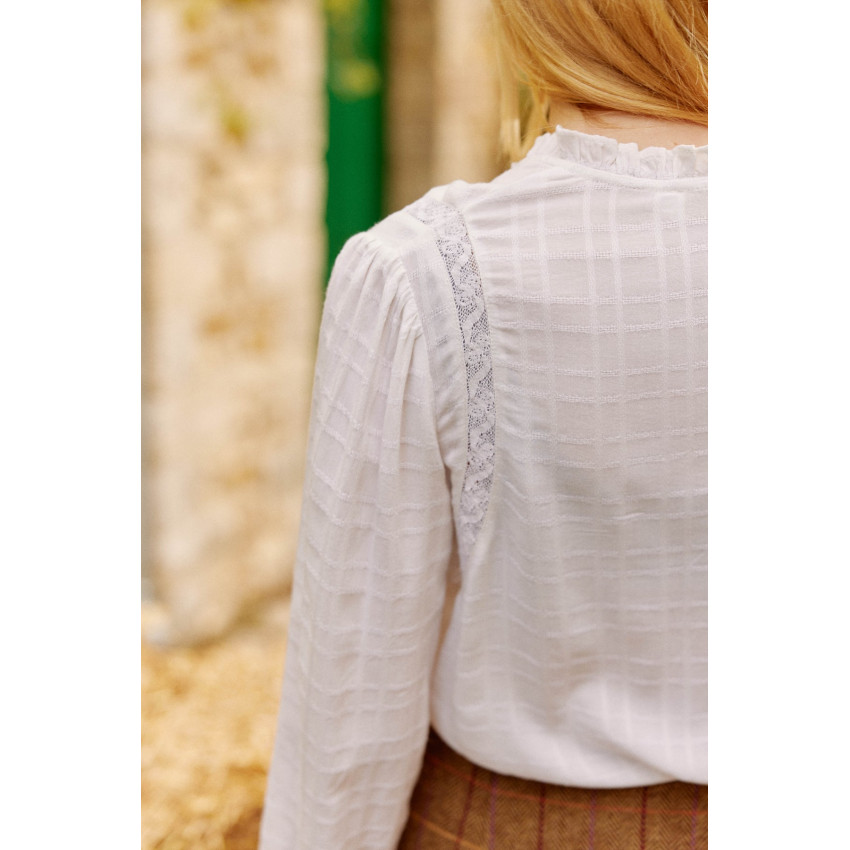 Blouse La Petite Etoile Femme BRENDA Blanc Cloane Vannes