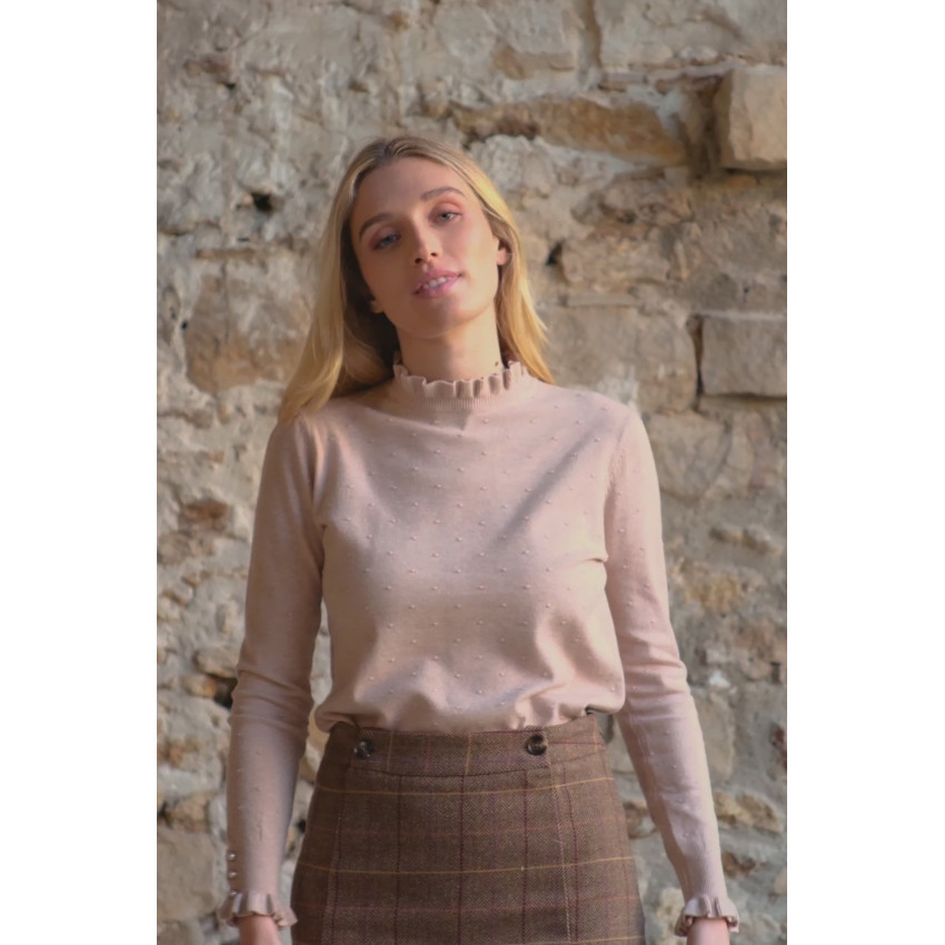 Pull Femme LA PETITE ETOILE SOLFERINOS Beige Cloane Vannes