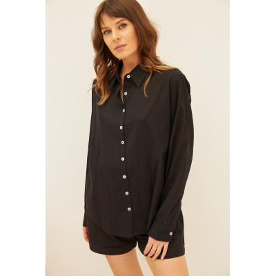 Chemise Chicosoleil Femme Cristy Noir  Cloane Vannes