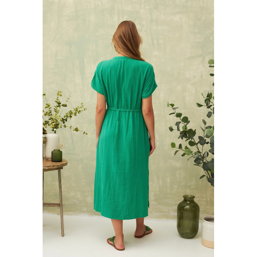 Robe Femme Chicosoleil DEEPTI Vert Cloane Vannes