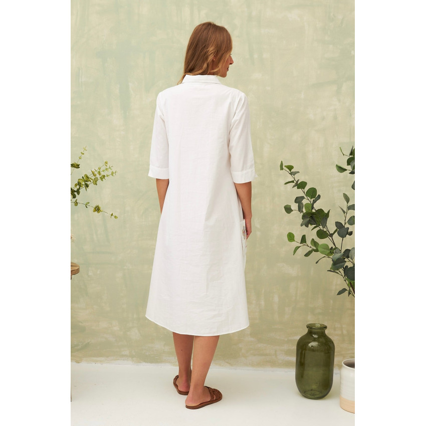 Robe Chicosoleil Femme SANAE Blanc Cloane Vannes