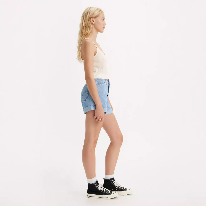 Short en Jean Levi's Femme ROLLED '80 MOM Denim Cloane Vannes A5564 0006