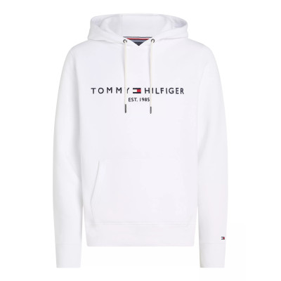 Sweat à Capuche Tommy Hilfiger Homme LOGO HOODY Blanc Cloane Vannes MW0MW11599