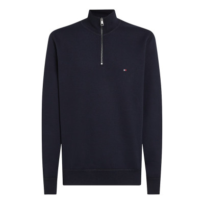 Sweat Demi Zip Homme ESSENTIAL FLEECE Bleu Marine ou Gris