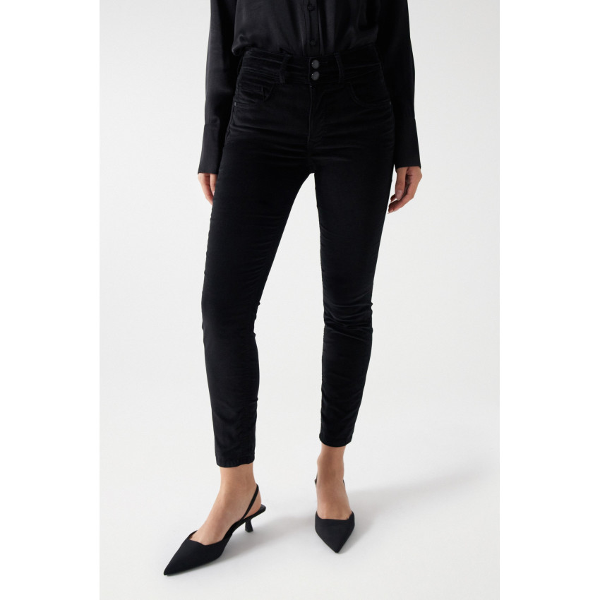 Jean en Velours Salsa Jeans Femme SECRET Noir Cloane Vannes