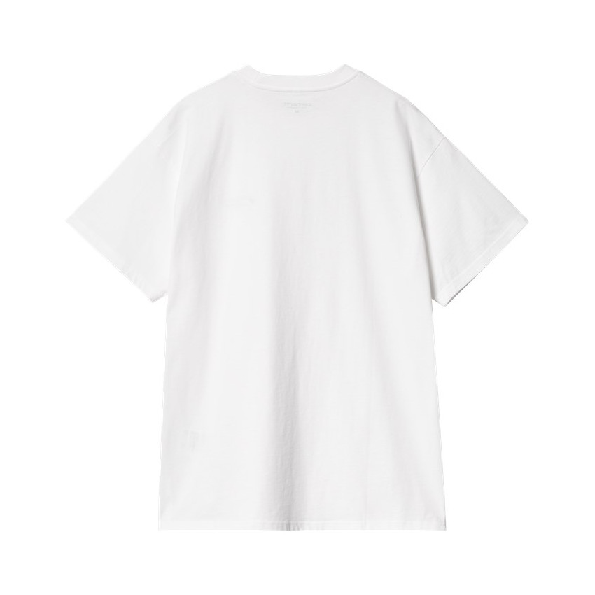 T-Shirt Homme Carhartt Wip SCRIPT EMBROIDERY Blanc Cloane Vannes I030435 00A