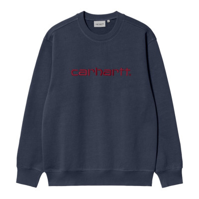 Sweat Homme EMBROIDERY Bleu Foncé Carhartt Wip Cloane Vannes