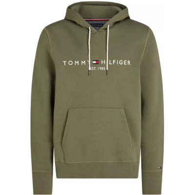 Sweat à capuche Tommy Hilfiger Homme LOGO Kaki Cloane Vannes