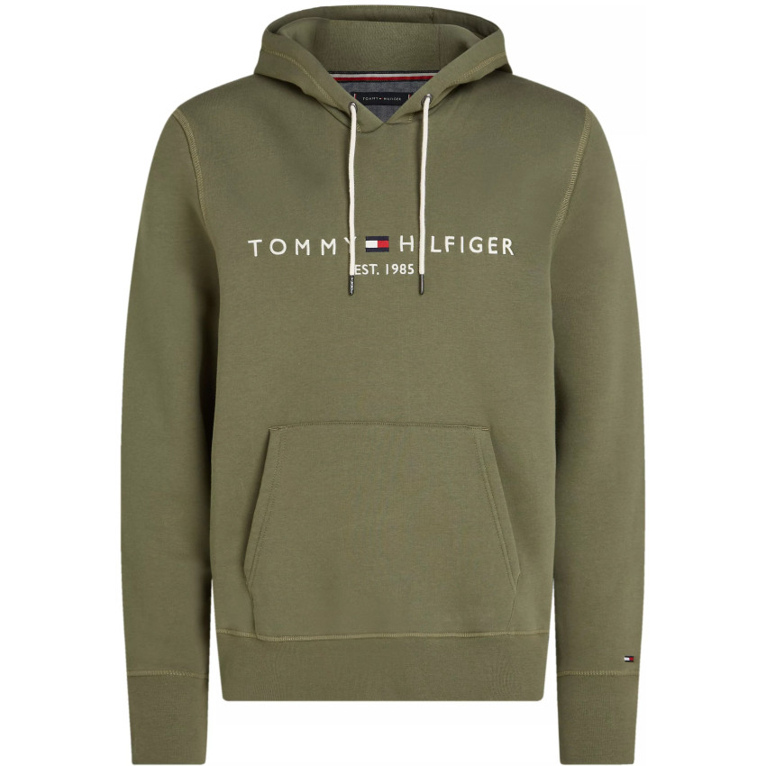 Sweat à capuche Tommy Hilfiger Homme LOGO Kaki Cloane Vannes