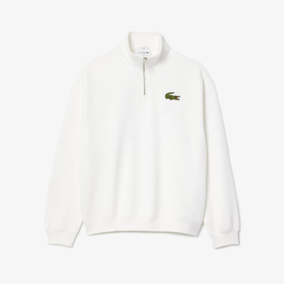 LACOSTE Sweat Demi Zip Homme Blanc E Shop CLOANE