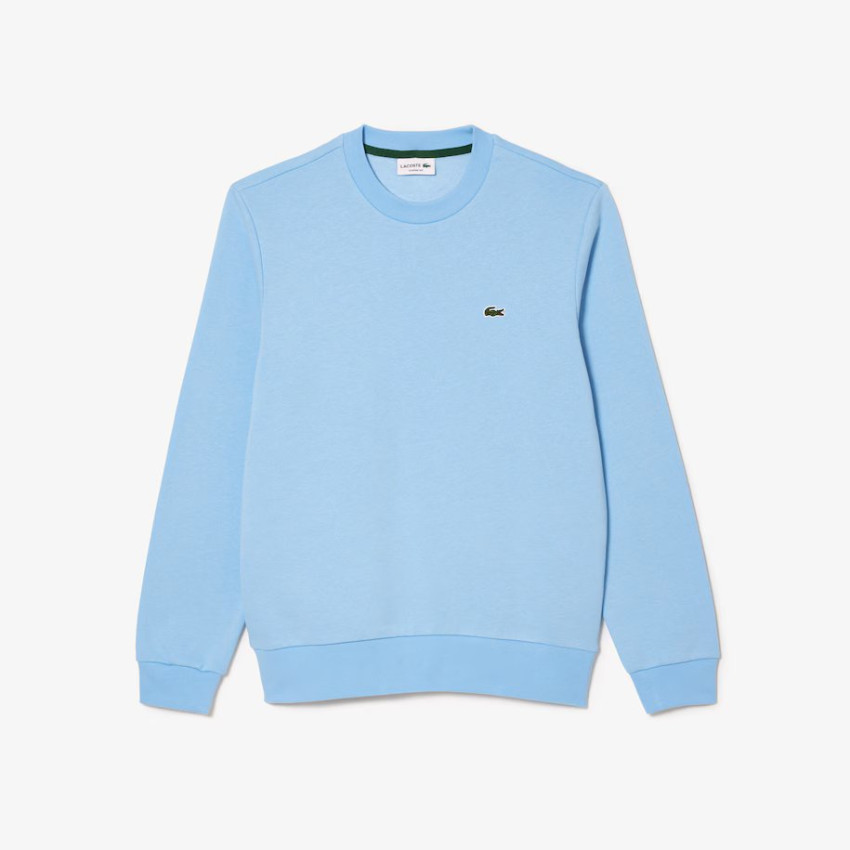 Sweat Homme Lacoste CREWNECK Bleu Ciel Cloane Vannes