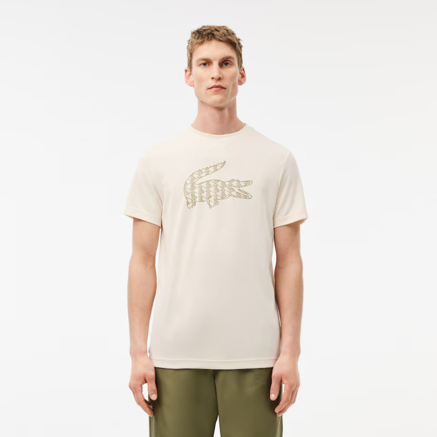 T-Shirt Lacoste Homme TENNIS Beige Cloane Vannes