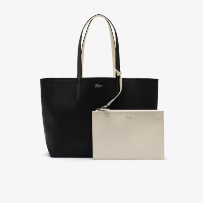 Sac Femme à Main Réversible Lacoste ANNA Noir et Beige Cloane Vannes NF2142AA M66