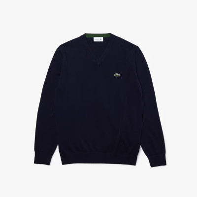 Pull lacoste bleu homme hotsell