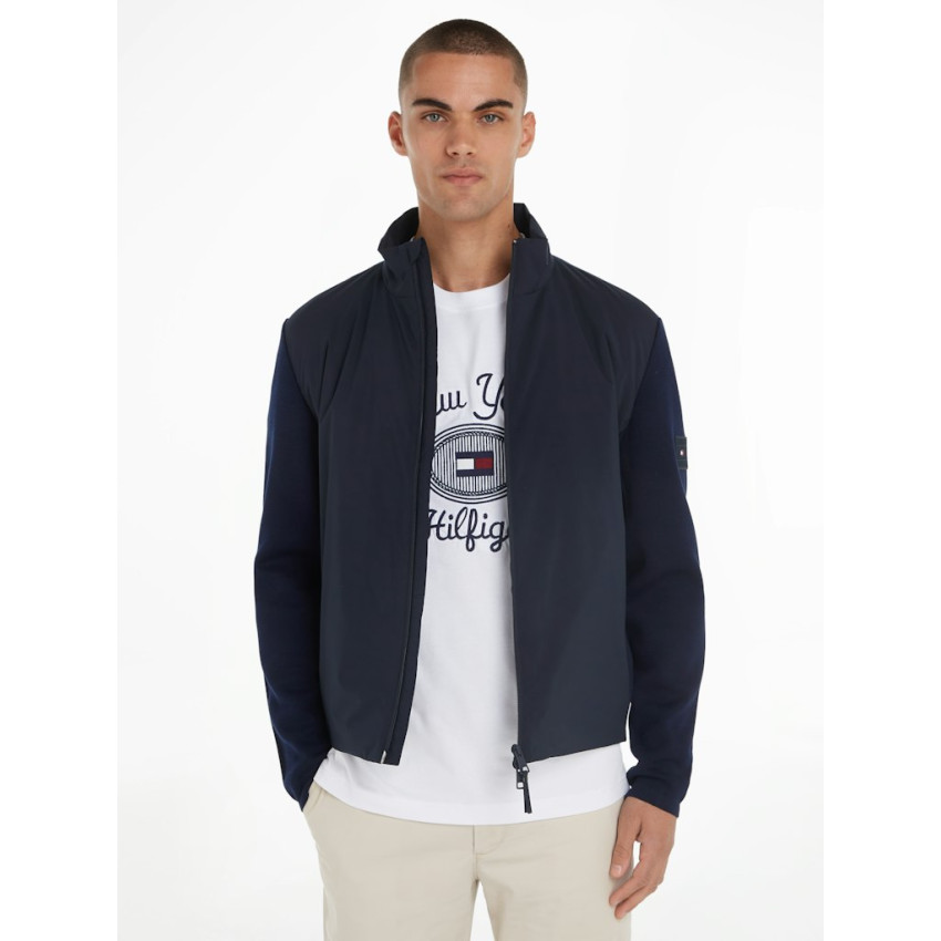 Veste Homme TOMMY HILFIGER MEDIA Bleu Marine Cloane Vannes MW0MW35707 DW5