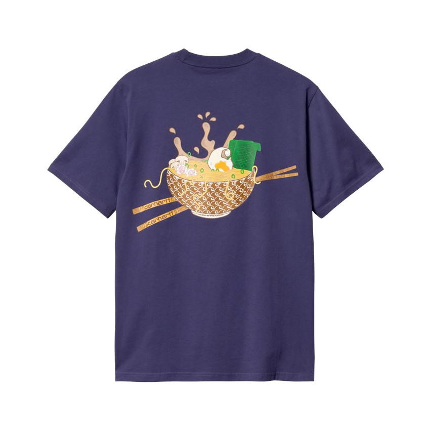 T-Shirt Homme Carhartt Wip NOODLE SOUP Violet Cloane Vannes I033971