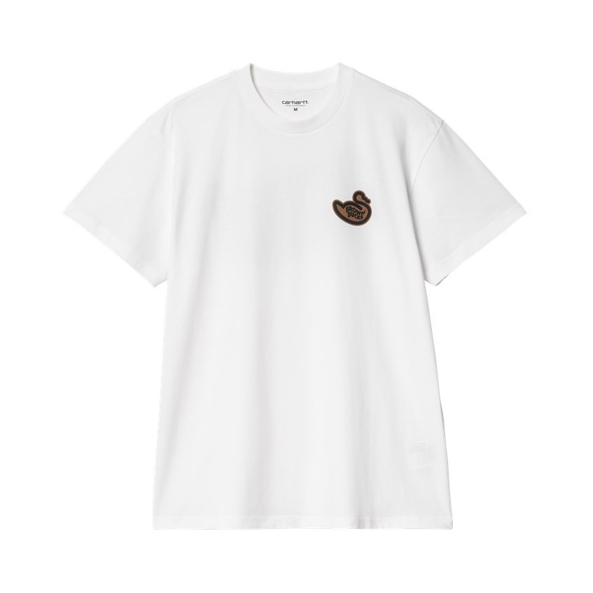 T-Shirt Homme Carhartt Wip BROWN DUCKS Blanc Cloane Vannes I033980 02