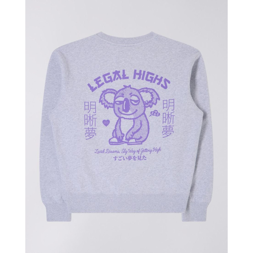 Sweat Homme Edwin LEGAL HIGHS Gris Cloane Vannes I034194 DF