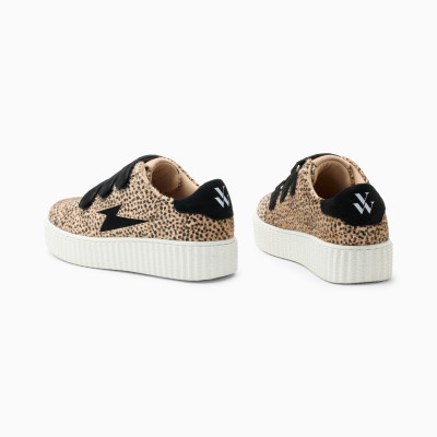 VANESSA WU Baskets Leopard Femme SOPHIE Beige E Shop CLOANE