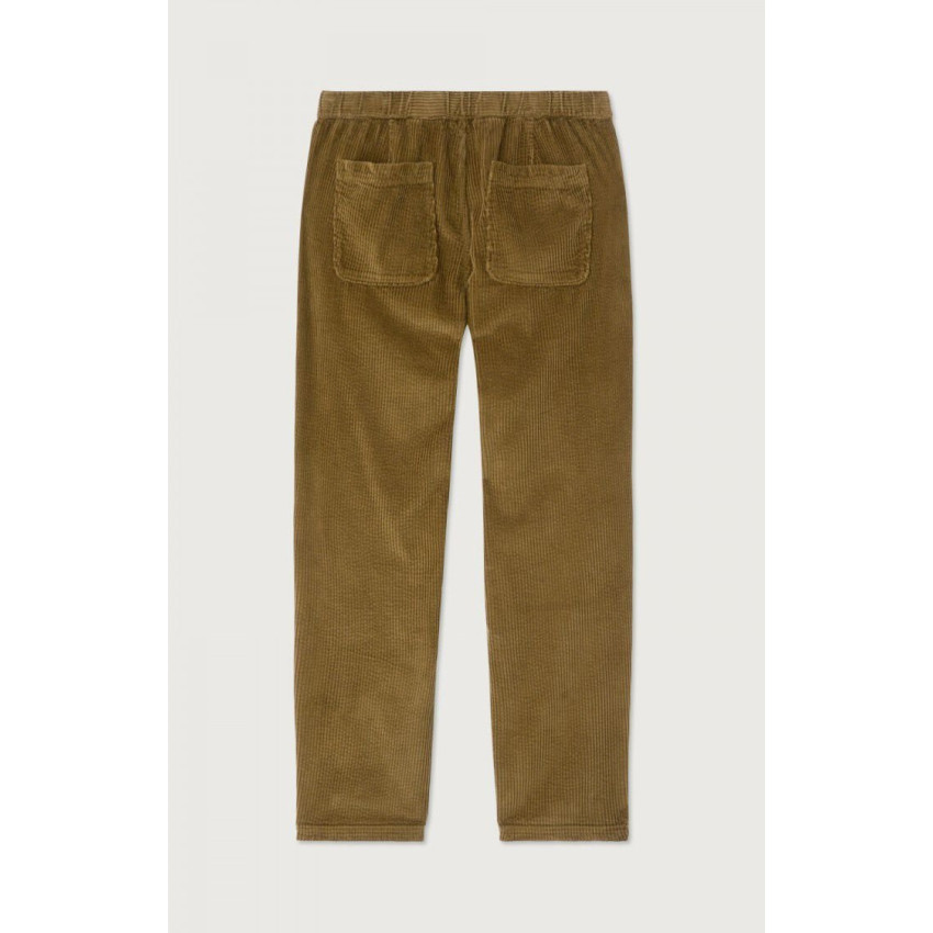 Pantalon Velours Homme American Vintage PADOW Camel Cloane Vannes