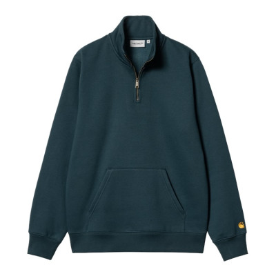 Sweat Demi-Zip Homme Carhartt Wip CHASE Bleu Foncé Cloane Vannes