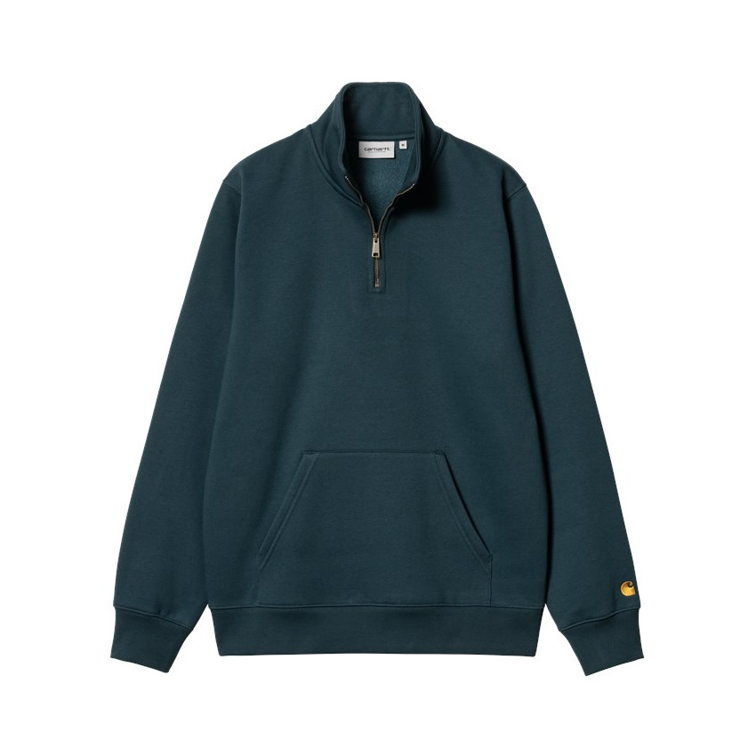 Sweat Demi-Zip Homme Carhartt Wip CHASE Bleu Foncé Cloane Vannes