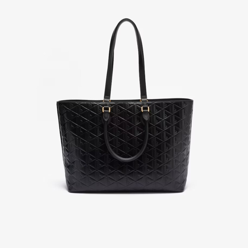 Sac à Main en Cuir Lacoste Femme MAHEKI Noir Cloane Vannes NF4715MH