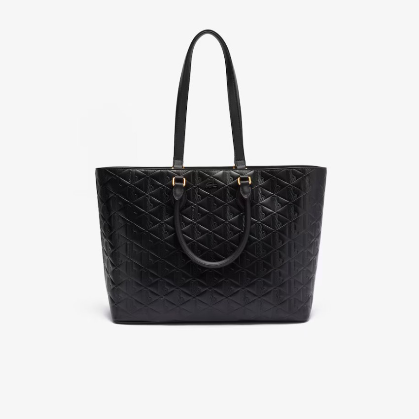 Sac à Main en Cuir Lacoste Femme MAHEKI Noir Cloane Vannes NF4715MH