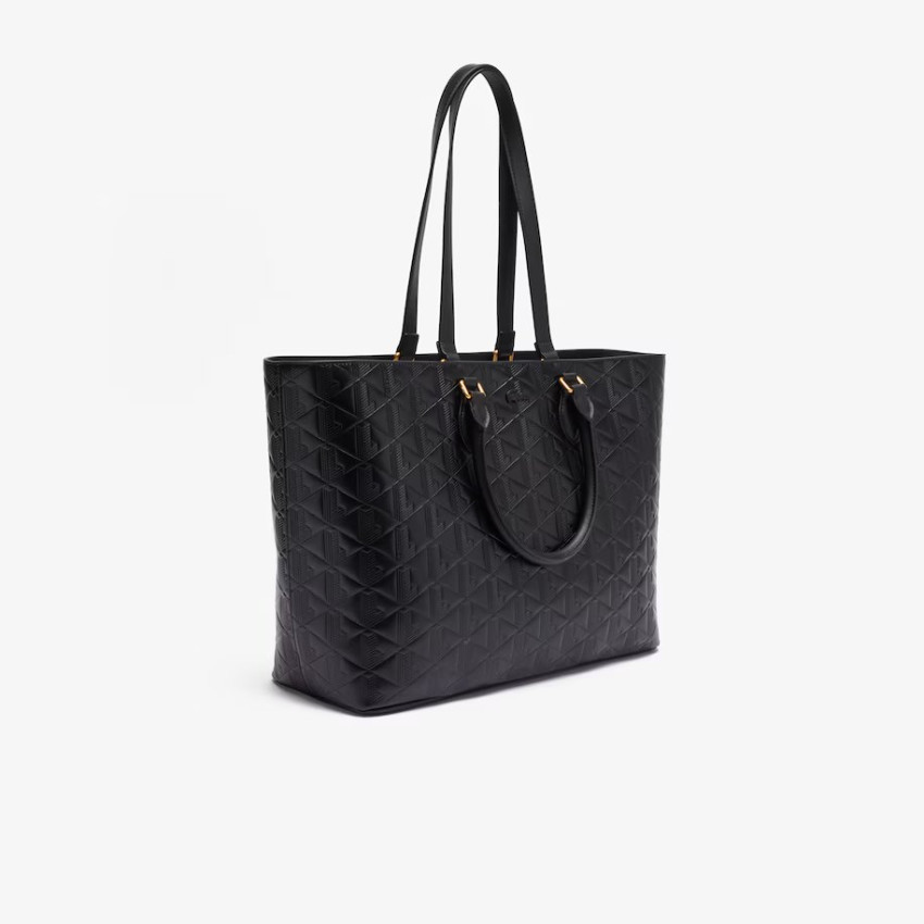 Sac à Main en Cuir Lacoste Femme MAHEKI Noir Cloane Vannes NF4715MH