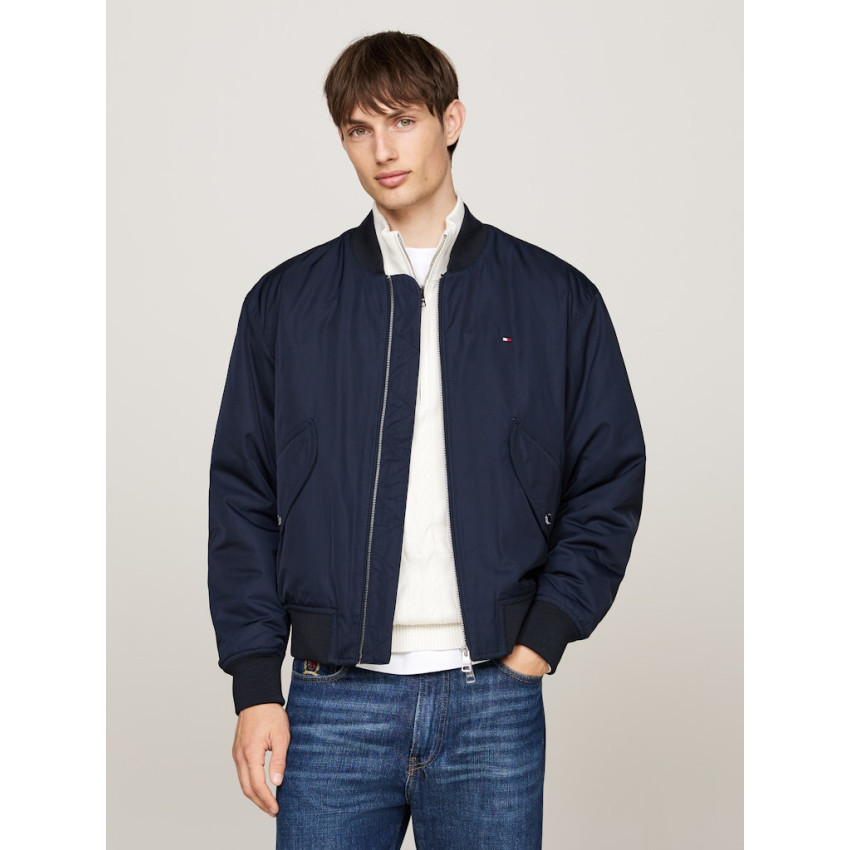 Blouson Homme Tommy Hilfiger AUTHENTIC BOMBER Bleu Marine Cloane Vannes MW0MW36592